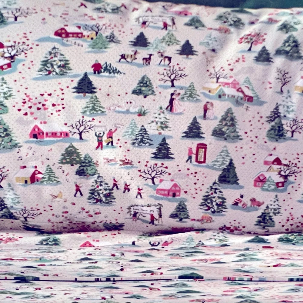 Cath Kidston London NWT Winter Heart Theme Shine Bright Standard Pillowcase Pair - Picture 2 of 7